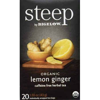 BIGELOW STEEP ORGANIC LEMON GINGER 20